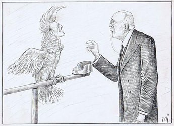THE "TOPMOST NOTE." The Parrot: No, I won't disgrace myself by saying "Surrender," and if you try to make me I'll bite you!!