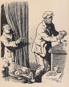 Diminutive Householder: "Hands up - d-don't turn round."