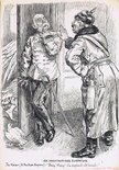 An unauthorised flirtation. The Kaiser (to Austrian Emperor) : "Franz! Franz! I'm surprised and pained!" Image.