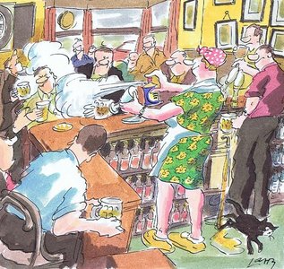 Pub Scene - Cartoon Gallery