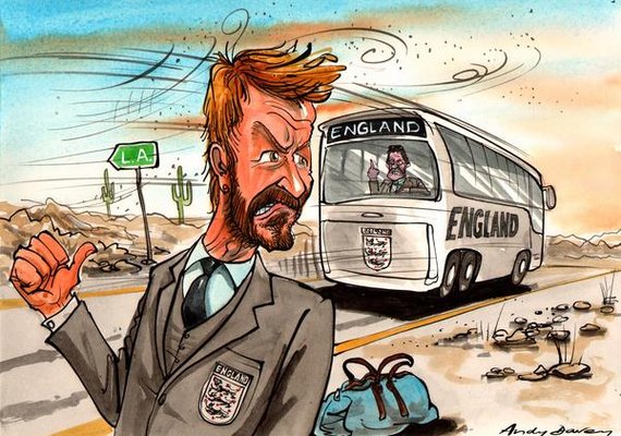 David Beckham misses England Bus - Cartoon Gallery